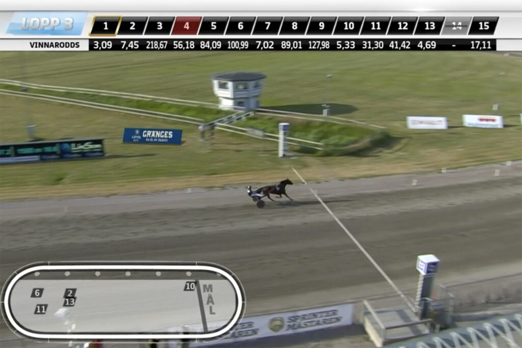 Andelshästen Primadonna Tile tog en helt överlägsen seger