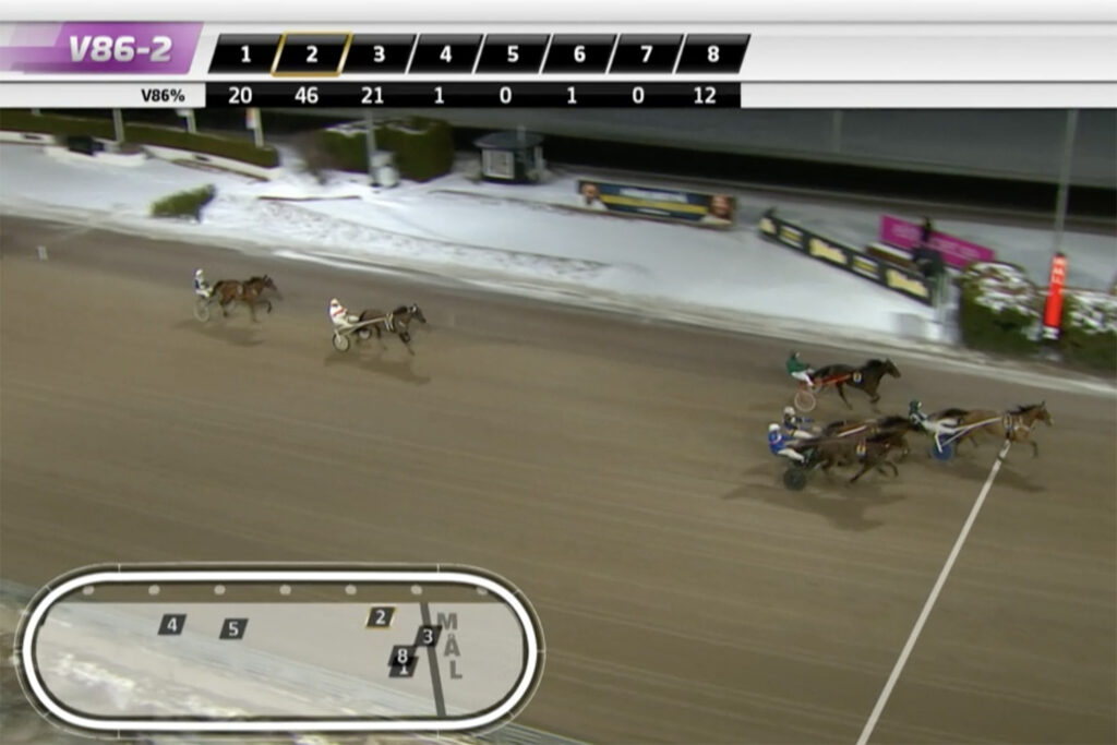 Andelshästen Cactus trea på V86 i årsdebuten på Solvalla